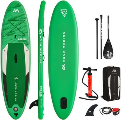 Zdjęcie produktu dla AQUA MARINA Deska SUP Breeze | 330x76x12 cm | Udźwig do 100 kg , kolor:zielony