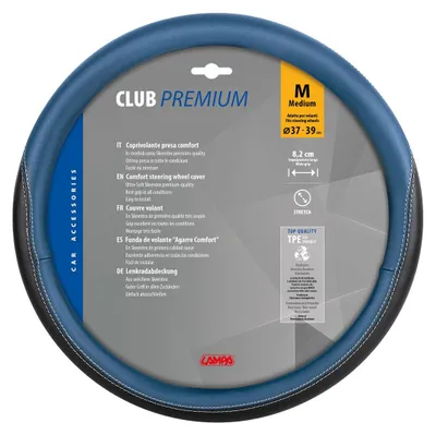 Immagine prodotto di Coprivolante Lampa Club, in Skeentex - M - Ø 37/39 cm - nero/blu