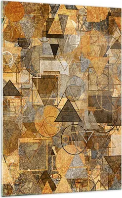 Produktbild von Bilder auf glas - Einteilig - Abstraktion modern - 70x100cm - Glasbilder - Wandbilder - Bilder - zum Aufhängen bereit - Wanddekoration aus Glas - Glas Bilder - Wandbild auf Glas - GPA70x100-4021