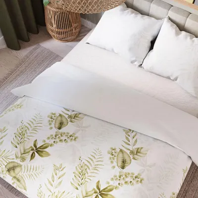 Zdjęcie produktu dla Pościel, satyna bawełniana, wysokiej jakości 200x220 Ligiero liście
