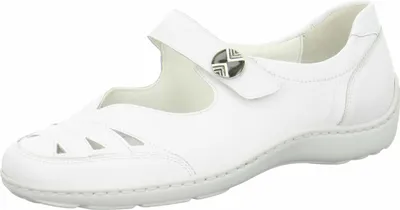 Produktbild von Waldläufer Henni Klett-Ballerina, Pigalle (Glattleder), weiss, Pro-Aktiv Fussbett, Weite H 496309-172-150 38