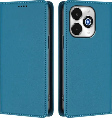 Image de Étui en cuir pour Umidigi G100X, étui à rabat magnétique en cuirPolyuréthaneavec support, bleu lac