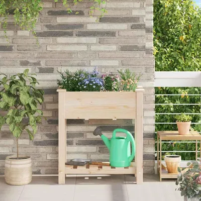 Imagen del producto de Maison Exclusive - Maceta para jardín, color beige, 71 x 37 x 76,5 cm