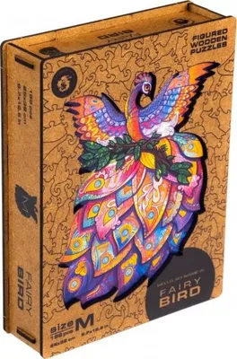 Zdjęcie produktu dla UNIDRAGON 198-tlg. Holzpuzzle Fairy Bird Medium 25x32 cm