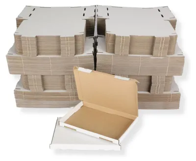 Produktbild von Großbriefkarton DIN A4 - 350 x 250 x 20 mm, weiß 400 Stück