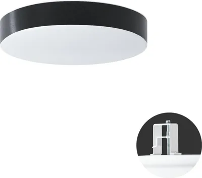Immagine prodotto di OSMONT DEL69321 DELIA CV1 apparecchio da incasso a soffitto/parete in plastica bianco / bianco - nero IP44 3000 K 13W LED HF