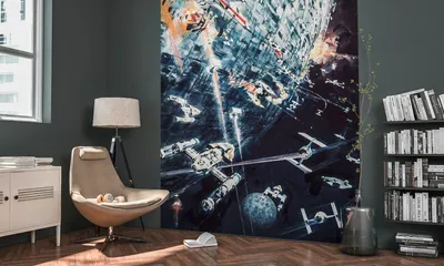 Produktbild von Komar Digitaldruck Vliestapete "Star Wars Classic Dogfight", bunt, 200 x 275 cm; 012-DVD2