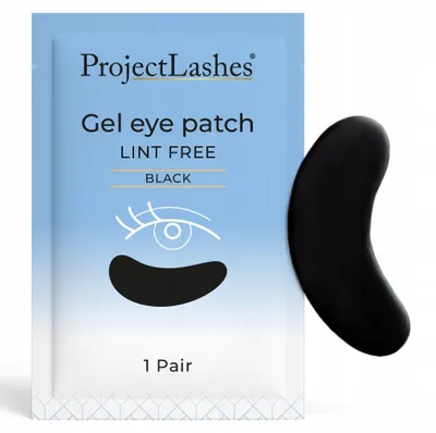 Produktbild von ProjectLashes 100 Stück Schwarze Augenpads für die Wimpernverlängerung mit der UV-Methode