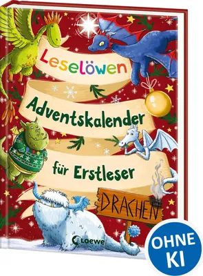 Produktbild von Leselöwen-Adventskalender für Erstleser - Drachen