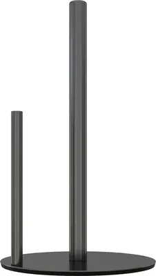 Image de Clord - Porte-rouleau de cuisine - Noir - Debout - Acier inoxydable avec pied lesté