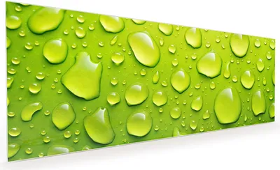 Produktbild von Küchenrückwand Spritzschutz Glas mit Motiv Wassertropfen 40 x 40 cm