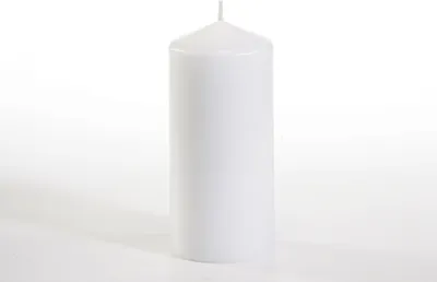 Produktbild von Papstar Stumpenkerze weiss 60x130 mm