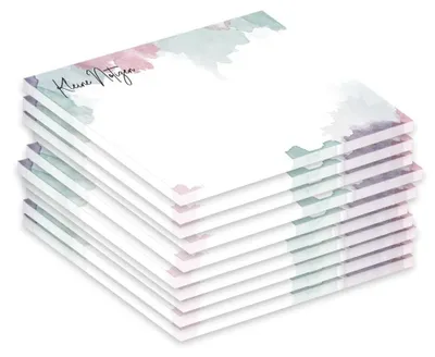 Produktbild von Notizblock im A7-Format mit magnetischer Verschlussvorrichtung – Set mit 10 Stück