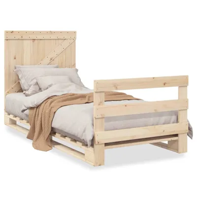 Obrázok produktu pre vidaXL Posteľ z masívneho dreva s čelom 90x200 cm Borovica