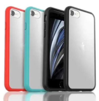 Image de Coque OtterBox React pour Apple iPhone SE 2022/2020 A2783/A2275, iPhone 8 A1863 et iPhone 7 A1660, noire