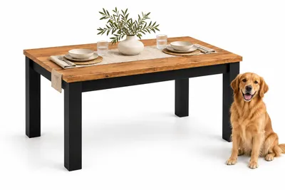 Zdjęcie produktu dla INSPIRO C-14 stół rozkładany 160–200 × 90 cm dąb Wotan czarny