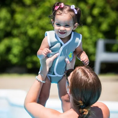 Produktbild von Wräp grau bblüv Neopren-Schwimmanzug - S