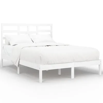 Obrázok produktu pre vidaXL Posteľ z masívneho dreva biela 120x200 cm