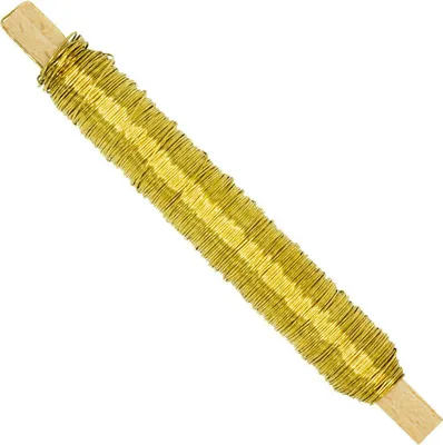 Obrázek produktu pro Zlatý květinový drát 0,5 mm 50 g - 1 ks