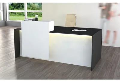 Produktbild von Beratungstheke Palermo 180x92x110cm anthrazit/weiß