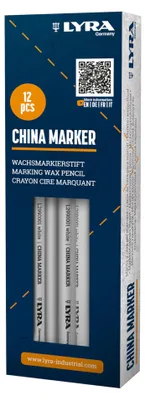 Produktbild von Lyra China Marker Weiß - Box mit 12