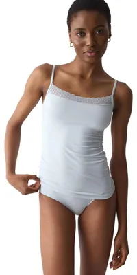 Immagine prodotto di T-shirt a spalline in modal, modello "Feel" di Triumph, color grigio perla