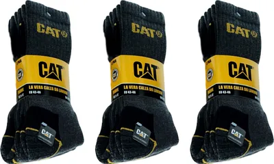 Produktbild von 9 Paar CAT Caterpillar Original Work Arbeitssocken - Farbe: grau/weiß/schwarz - Größe: 41-45