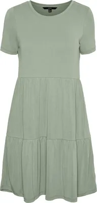 Produktbild von VERO MODA Kurzes Blusenkleid Lockeres Kurzarm Tunika Mini Dress VMFILLI Größe: S