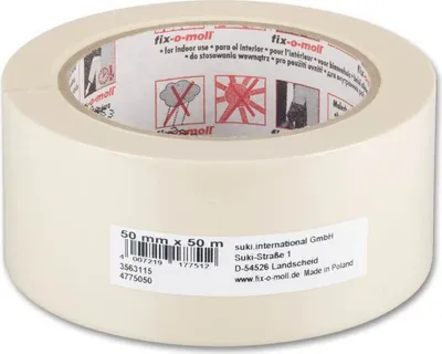 Produktbild von Kreppband Flachkrepp ECO fix-o-moll 50m x 50mm