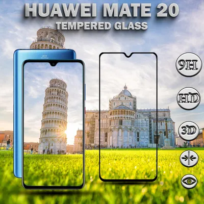 Produktbild von 1-Pack Huawei Mate 20 Displayschutzfolie - Gehärtetes Glas 9H - Super Qualität 3D