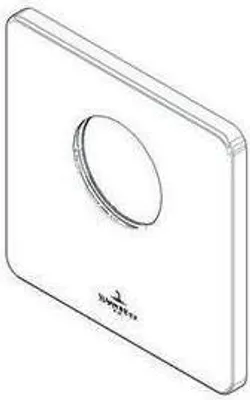 Immagine prodotto di Rosetta Dornb 120x120x9 mm, 091102277 cromata