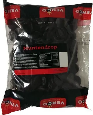 Produktbild von Venco Holland Lakritze Muntendrop 1kg Packung (normales Lakritz)