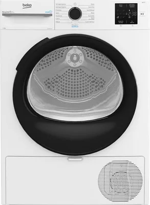 Produktbild von Beko D3H18D93W, Freistehend, Frontlader, Wärmepumpe, Weiß, Drehregler, Weiß