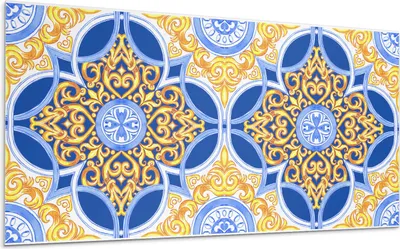 Produktbild von Dekoratives Muster Mit Floristischem Motiv – Selbstklebende Fliesen – Wandverkleidung – Wandpaneel – PVC Fliesen – Vinylflisen – PCV Flisen – Selbstklebend – Wanddeko – 6 Stück 60 x 30 cm