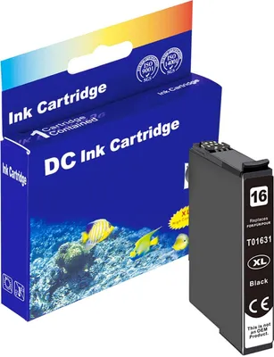 Produktbild von D&C Tintenpatrone ersetzt Epson T1631 (16XL) – Schwarz, kompatibel für Epson Workforce