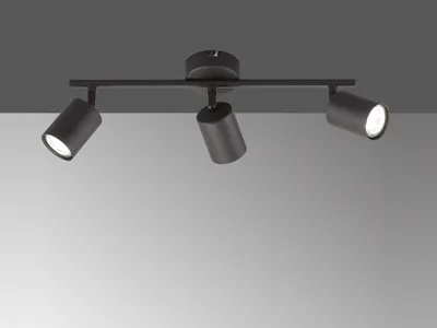 Produktbild von Fischer & Honsel Vano, 3 Glühbirne(n), GU10, 3000 K, 960 lm, IP20, Schwarz