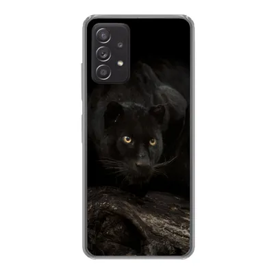 Produktbild von MuchoWow® Handyhülle Schutzhülle Hülle für Samsung Galaxy A53 5G Panther - Wald - Augen Silikon Softcase Handy Hülle - Schutzabdeckung
