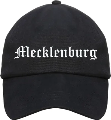 Produktbild von Mecklenburg Cappy - Altdeutsch bedruckt - Schirmmütze Cap Einheitsgröße Schwarz