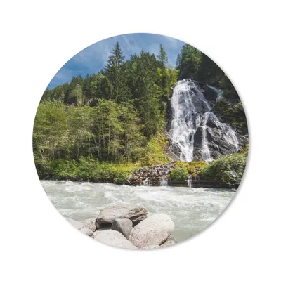 Produktbild von MuchoWow® Mauspad Mousepad Wasserfall am Großglockner in Österreich 30x30 cm - Mousepads - Maus Mat - Pad - Mausunterlage - Tischunterlage - Schreibtischmatten
