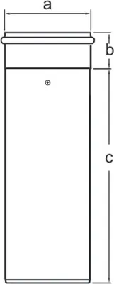 Zdjęcie produktu dla Rura odprowadzająca spaliny Almeva LIL DN160/225 L=1M LPRL16