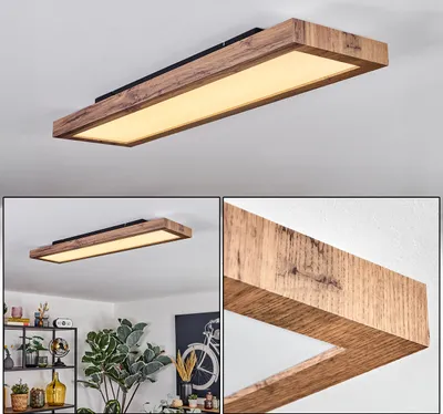 Produktbild von Vacil Deckenpanel aus Metall/Kunststoff/MDF in Schwarz/Holzoptik/Weiß