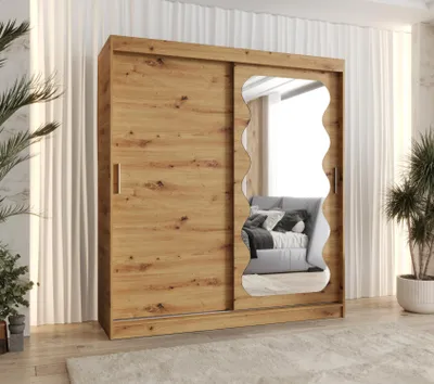 Obrázek produktu pro Šatní skříň 180 cm ROZANA - dub artisan