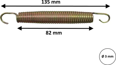 Produktbild von walexo 88 Stück Trampolin Feder Federn Ersatzfeder Sprungfeder 13,5 cm ( 135 mm )