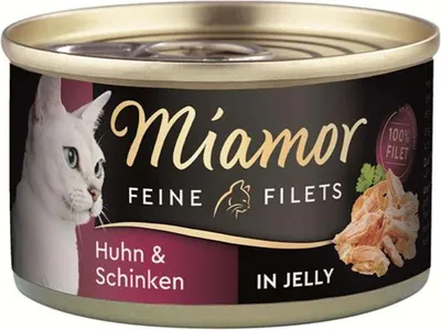 Produktbild von Miamor - Feine Filets Dose 24x100g  |  Huhn & Schinken