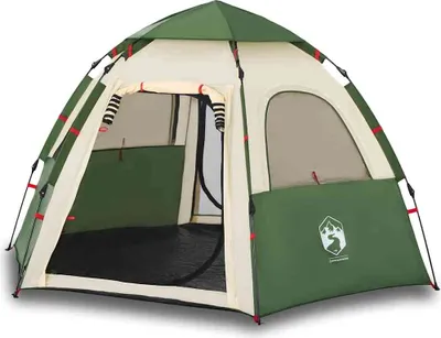 Produktbild von vidaXL Campingzelt 4 Personen Grün Quick Release