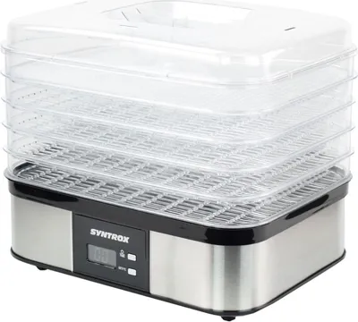Produktbild von Syntrox Germany Dörrautomat Massam 350W 5 Etagen Timer Edelstahl