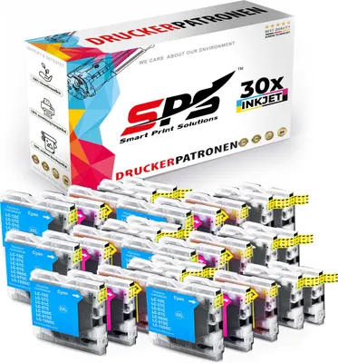 Produktbild von 30x Tinten Brother LC-970 LC-1000 Multipack kompatibel für Brother DCP-157C
