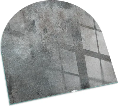 Produktbild von Raue Oberflächentextur – Glasbodenplatte für – Kaminofen – Kaminplatte Glas – Schutzglas – Funkenschutzplatte –Glasbodenplatte Feuerfeste – Hitzeschutzplatte – Bodenschutz aus Glas – 100x100 cm