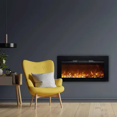 Obrázok produktu pre Moderný elektrický krb ElectricSun Paula Glass XXS, vstavané, nástenné a podlahové, 3 farieb plameňa, s diaľkové ovládanie, Š76xV45cm