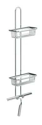 Produktbild von EMCO Emco Wandetagere SYSTEM 01 2 tiefe Körbe, Duschwischer chrom